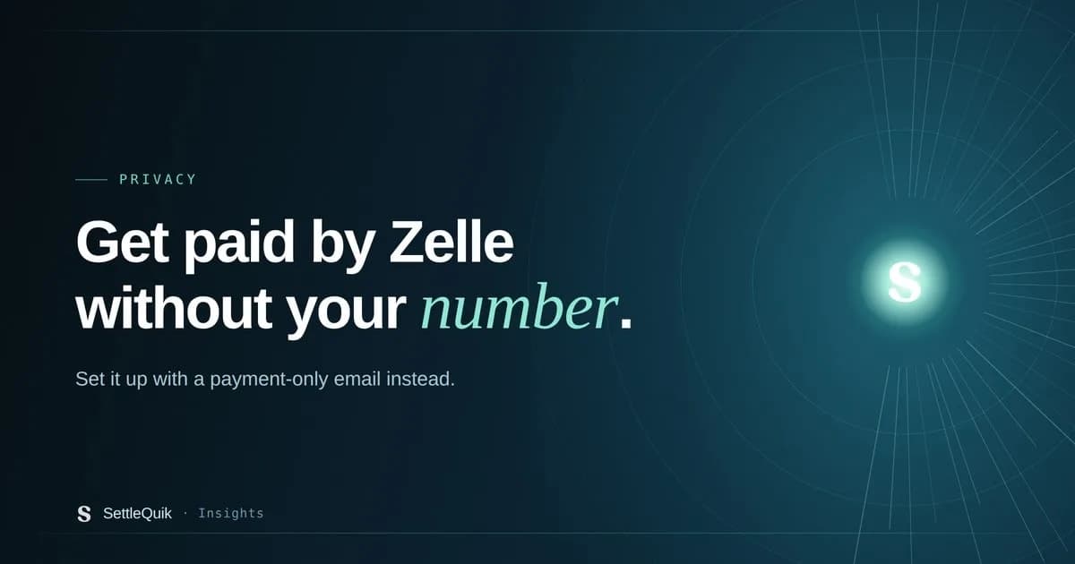 Featured image for Accept Zelle Without Your Phone Number | SettleQuik