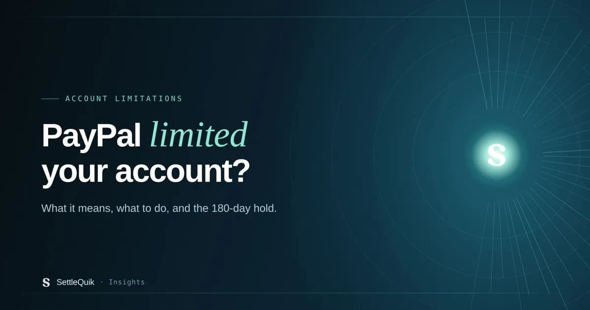 Featured image for PayPal Limited My Account: What to Do Next | SettleQuik